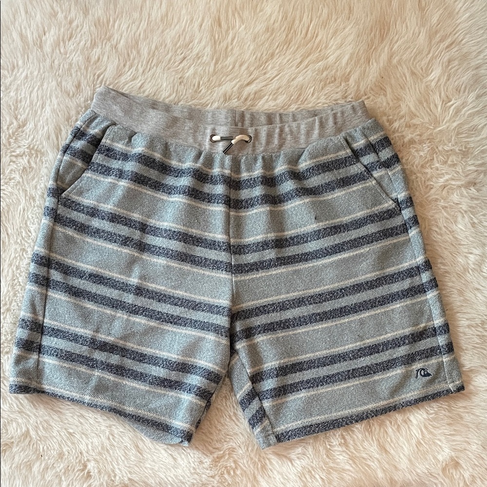 Quiksilver Men's Flat Front Shorts in Gray and Blue